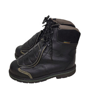 Hytest Boots Sz 15 Mens Black Metatarsal Guard Composite Toe K23300 Workwear Job